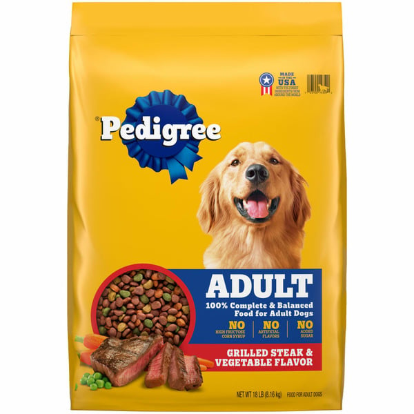 Dog Food & Care Pedigree Complete Nutrition Adult Dry Dog Food Grilled Steak & Vegetable hero