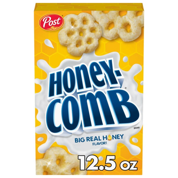 Breakfast & Cereal Post Honeycomb Breakfast Cereal, Honey Flavored Corn Cereal, Kosher, Small size box hero