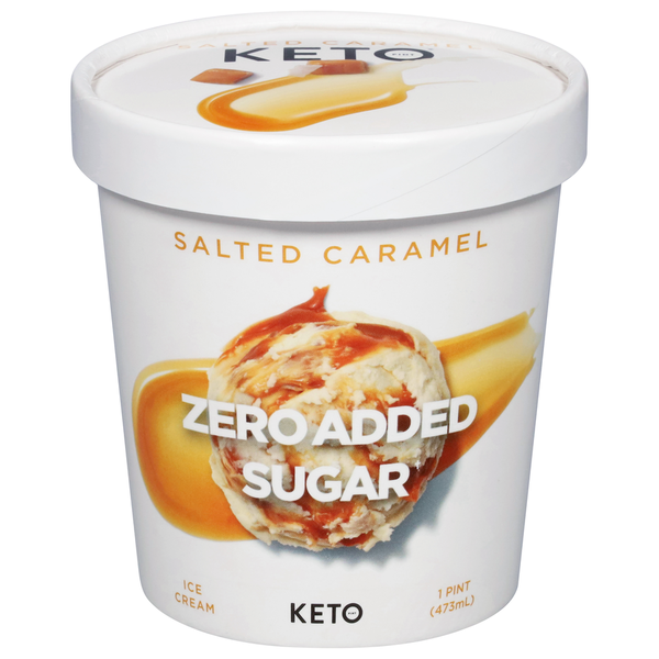 Ice Cream, Sorbet & Ice Keto Foods Sea Salt Caramel Ice Cream hero