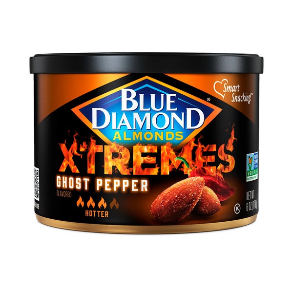 Nuts, Seeds & Dried Fruit Blue Diamond XTREMES Almonds, Ghost Pepper hero