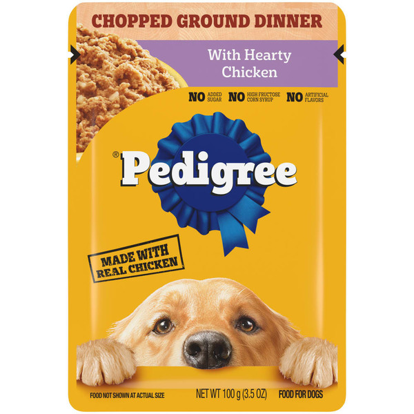 Dog Food & Care Pedigree Chopped Ground Dinner Meaty Ground Dinner with Hearty Chicken Dog Food hero