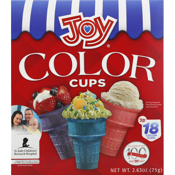 Ice Cream Toppings Joy Ice Cream Cups, Color hero