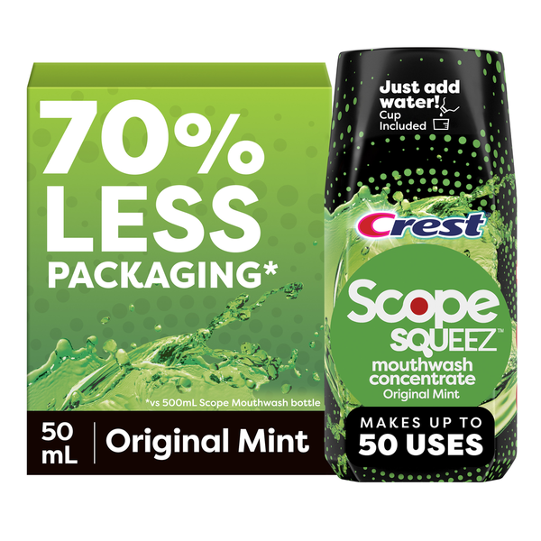 Crest Scope Squeez Mouthwash Concentrate, Original Mint hero