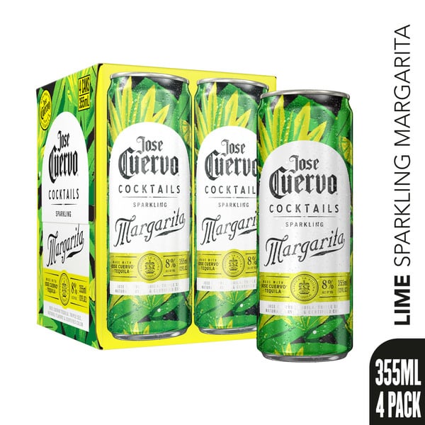 Cocktail Mixes Jose Cuervo Sparkling Margarita Classic Lime Cocktail hero