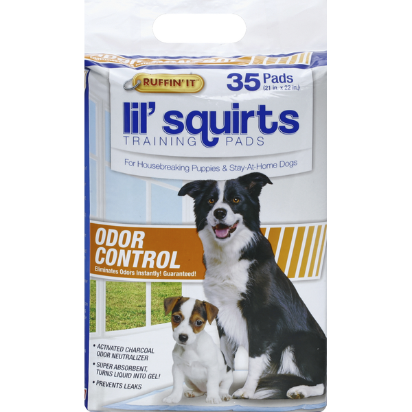 Pet Toys & Accessories Ruffin' It Training Pads, Lil' Squirts, Odor Control hero