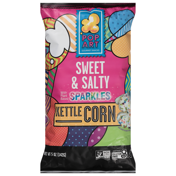 Popcorn & Jerky Pop Art Kettle Corn, Sparkles, Sweet & Salty hero