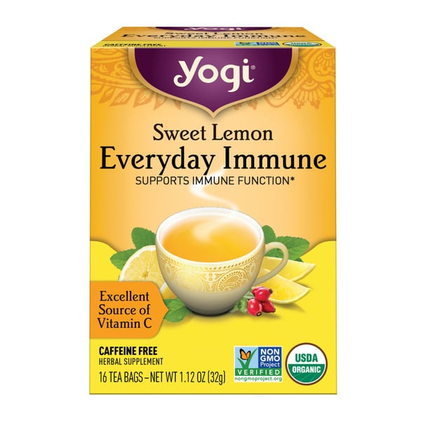 Tea Yogi Tea Herbal Tea, Sweet Lemon Everyday Immune, Caffeine Free hero