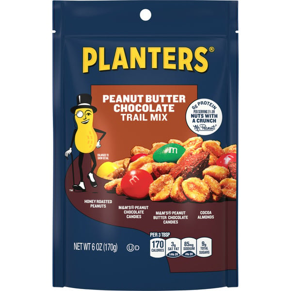 Nuts, Seeds & Dried Fruit Planters Trail Mix Peanuts Butter Chocolate hero