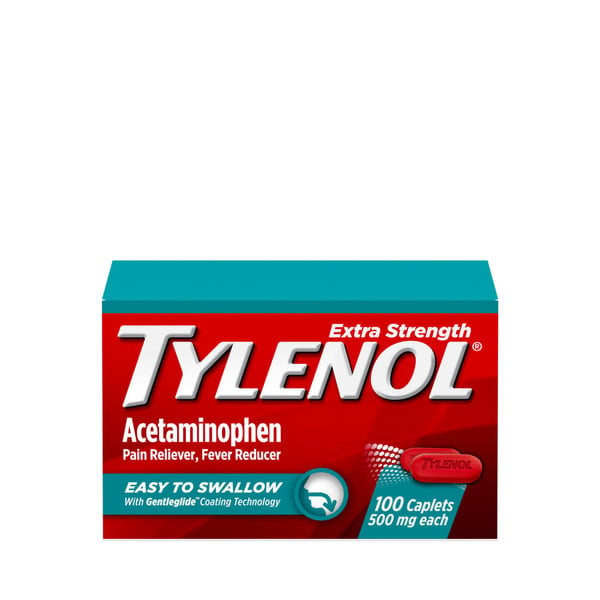 TYLENOL Extra Strength Acetaminophen, Easy To Swallow Caplets hero