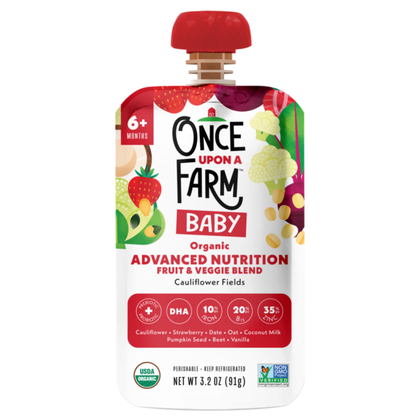 Baby Food & Formula Once Upon a Farm organic baby food pouch hero