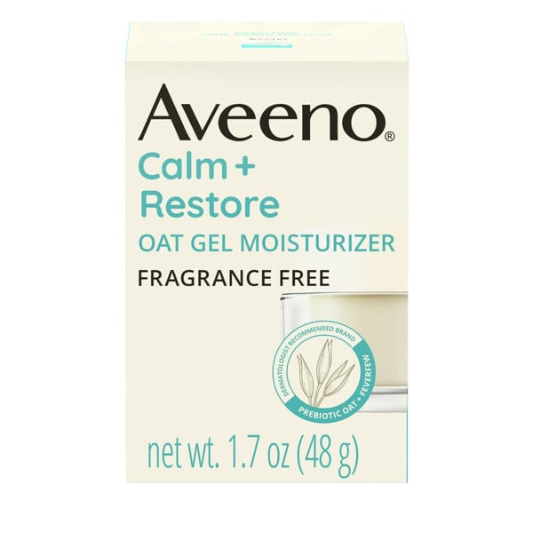 Facial Care Aveeno Calm + Restore Oat Gel Face Moisturizer, Sensitive Skin hero