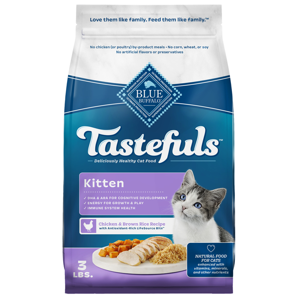 Blue Buffalo Tastefuls Kitten Natural Dry Cat Food, Chicken hero