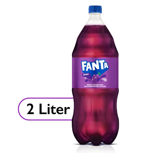 Soda Fanta Grape Soda Fruit Flavored Soft Drink hero