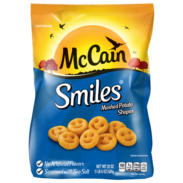 Frozen Meals McCain Smiles hero