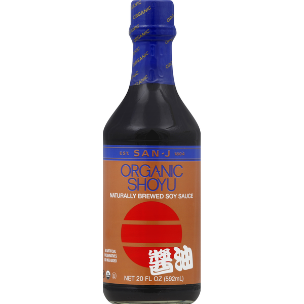 Condiments San-J Soy Sauce, Naturally Brewed, Organic Shoyu hero