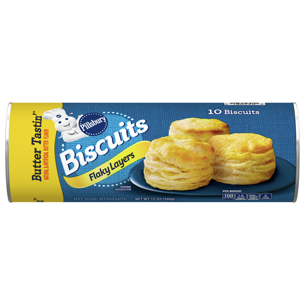 Cookies & Cakes Pillsbury Biscuits, Butter Tastin', Flaky Layers hero