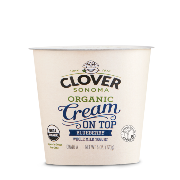 Yogurt Clover Sonoma Organic Cream on Top Blueberry Yogurt hero