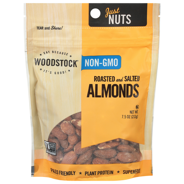 Nuts, Seeds & Dried Fruit WOODSTOCK Almonds, Roasted and Salted hero