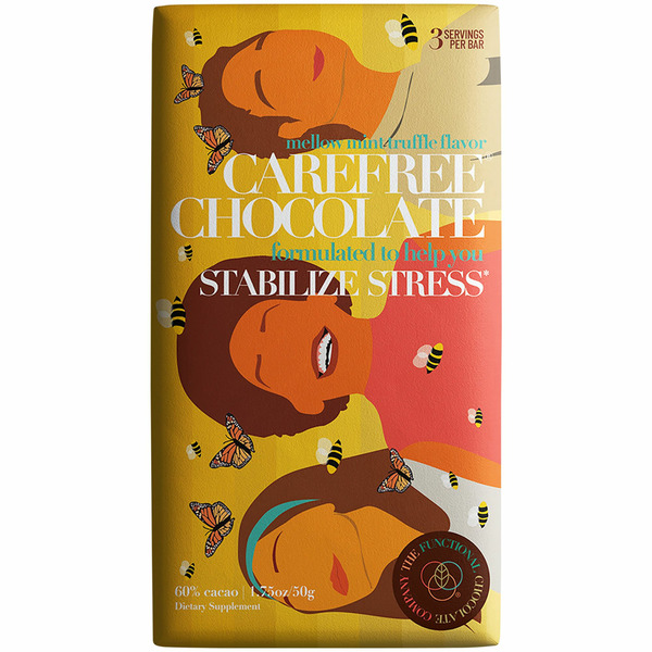 The Functional Chocolate Company Carefree Chocolate Mint Truffle Bars hero