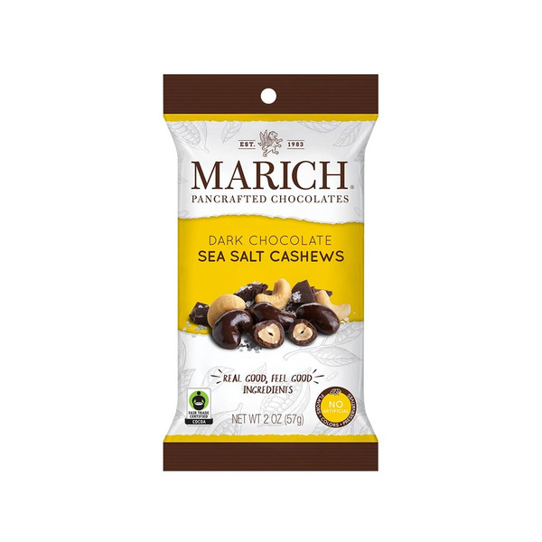 Candy & Chocolate Marich Pancraffted Chocolates Dark Chocolate Sea Salt Cashews hero