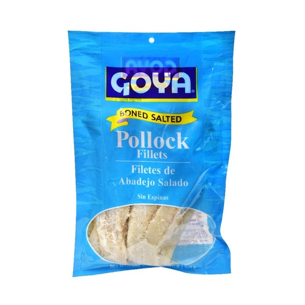 Packaged Seafood Goya Pollock Fillets, Boned & Salted, Frozen hero