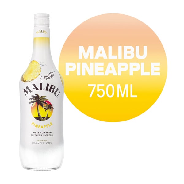 Rum Malibu White Rum with Pineapple Liqueur hero