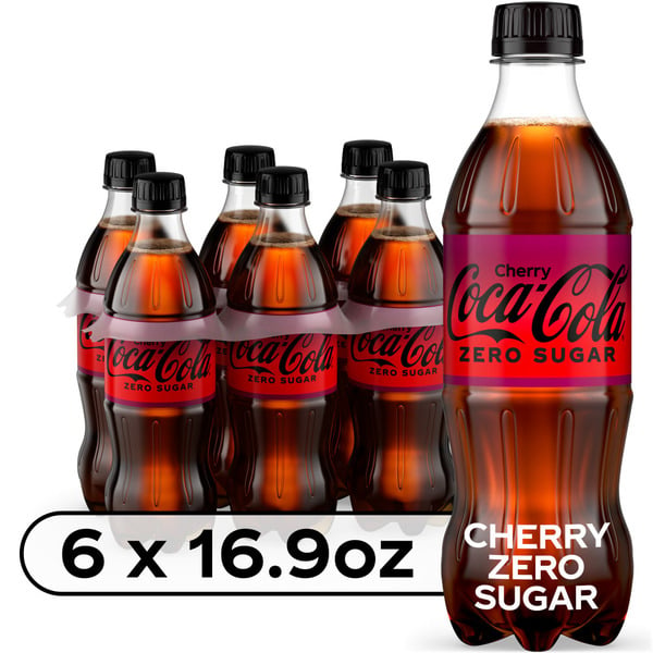 Soft Drinks Coca Cola Zero Sugar Cherry Diet Soda Soft Drink hero