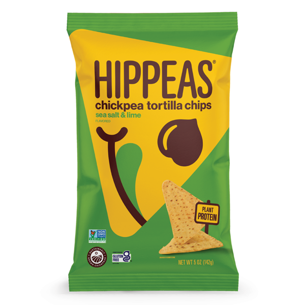 HIPPEAS Chickpea Tortilla Chips, Sea Salt & Lime hero