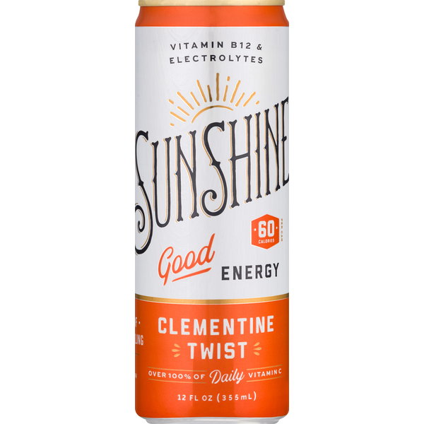 Energy & Sports Drinks Sunshine Energy Drink, Clementine Twist hero