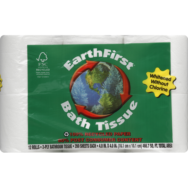 Paper Goods EarthFirst Bathroom Tissue, 2-Ply hero