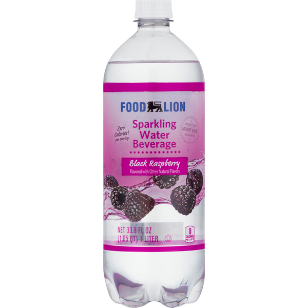 Water, Seltzer & Sparkling Water Food Lion Sparkling Water Beverage, Black Raspberry hero