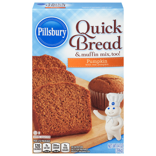 Baking Supplies & Decor Pillsbury Pumpkin Quick Bread And Muffin Mix hero