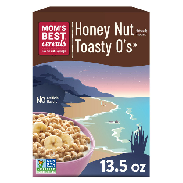 Cereal Mom's Best Honey Nut Toasty O's Cereal, Non-GMO Project Verified, Made with Whole Grains hero