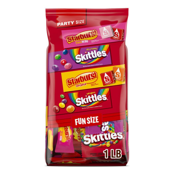 Halloween Seasonal Skittles & Starburst Fun Size Chewy Candy Variety Party Size Bulk hero