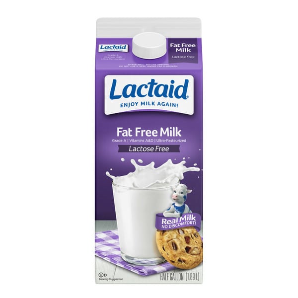 Milk, Soy & Lactose Free Lactaid Fat Free Milk hero