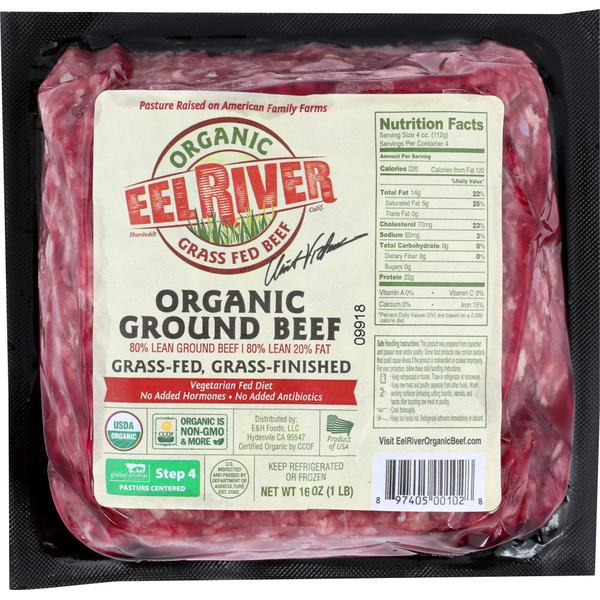 Packaged Meat Eel River Organic Beef Organic Ground Beef hero