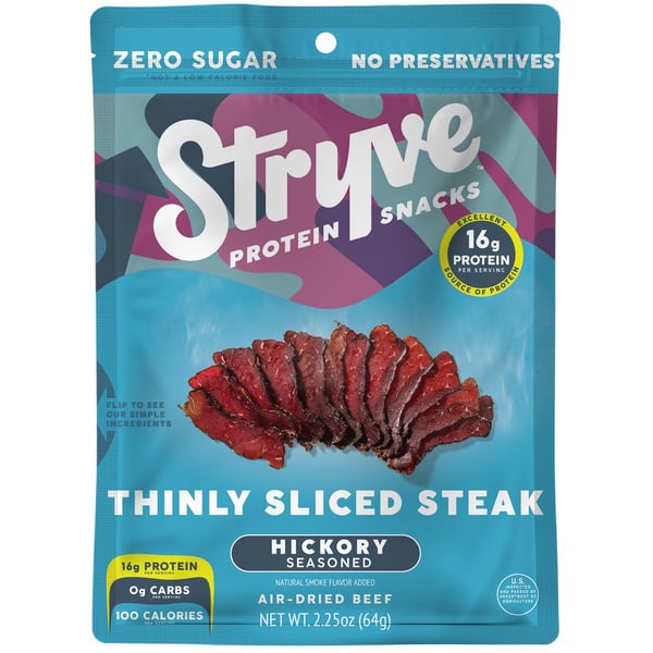 Popcorn & Jerky Stryve Hickory Sliced Biltong hero