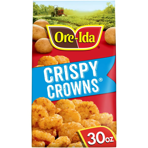 Frozen Appetizers & Sides Ore-Ida Golden Crispy Crowns Seasoned Shredded Potatoes Frozen Food Snacks hero