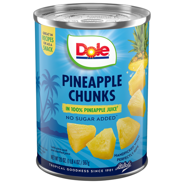 Canned/Jarred Fruits Dole Pineapple Chunks hero