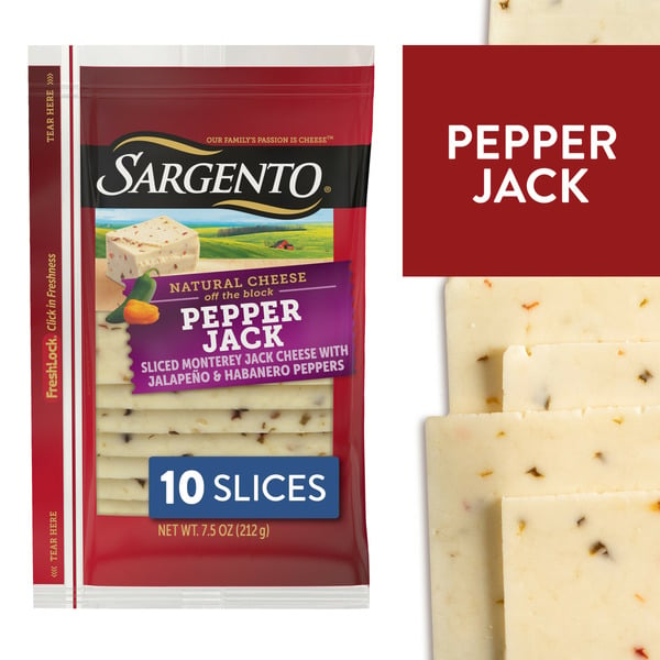 Packaged Cheese Sargento Pepper Jack Slices hero