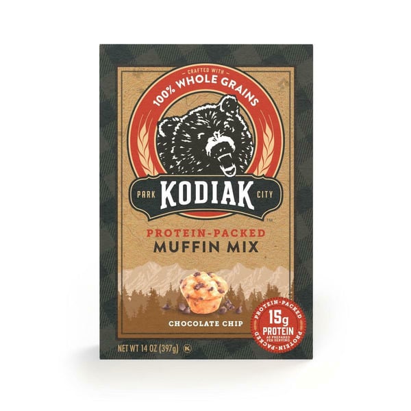 Breakfast Bakery Kodiak Chocolate Chip Muffin Mix hero