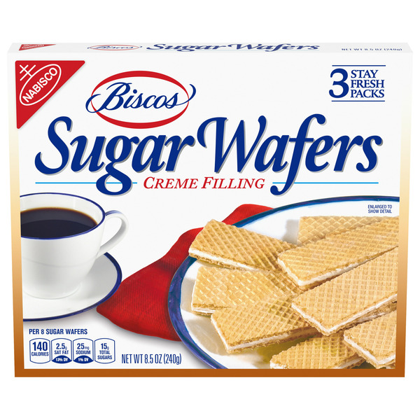 Cookies & Cakes Biscos Creme Filled Sugar Wafers hero