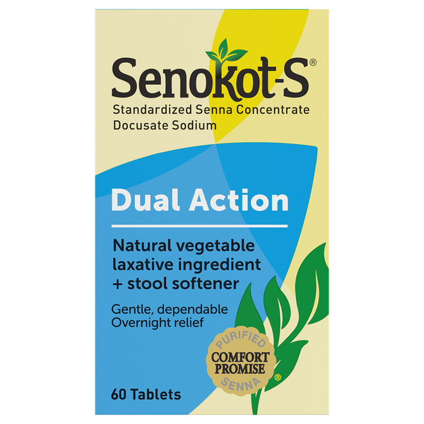 Digestion Senokot-S Laxative Ingredient + Stool Softener, Dual Action, Tablets hero