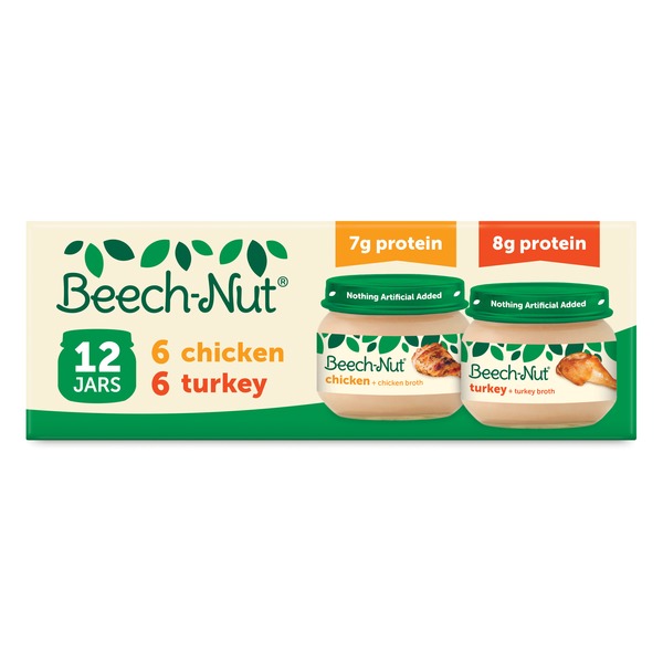 Baby Food & Formula Beech-Nut Baby Food, Chicken + Chicken Broth, Turkey + Turkey Broth hero