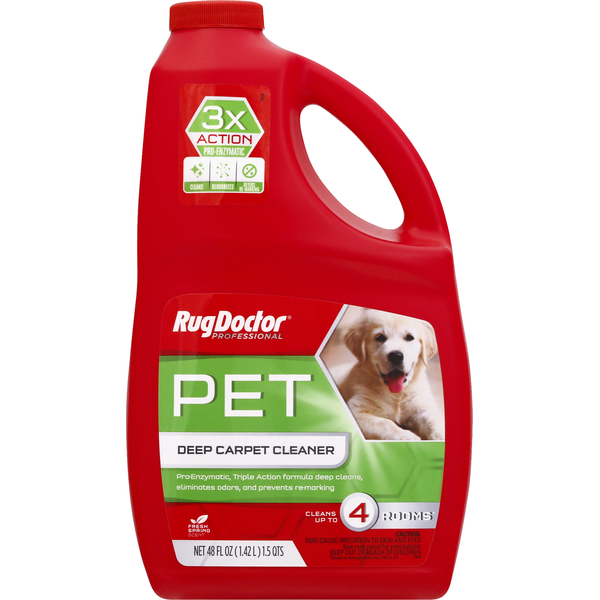 Cleaning Products Rug Doctor Deep Carpet Cleaner, Fresh Spring Scent, Pet hero