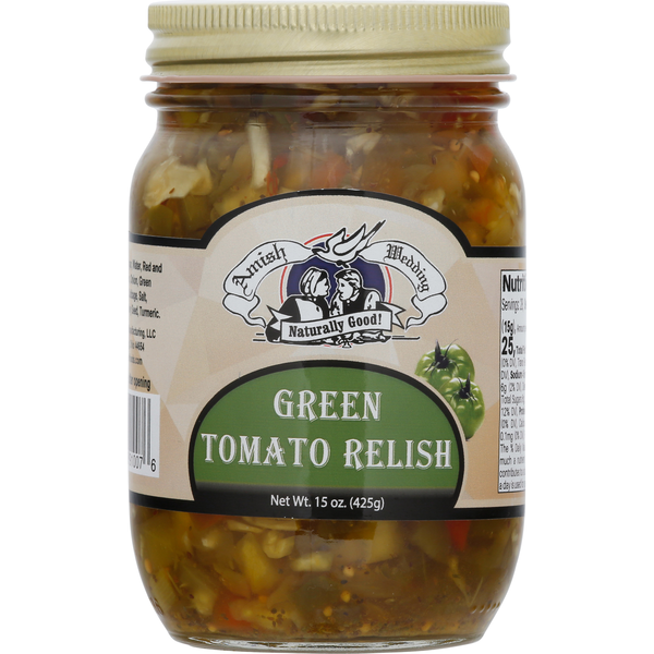 Condiments Amish Wedding Relish, Green Tomato hero