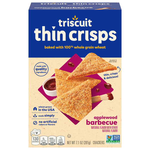 Crackers Triscuit Crackers, Applewood Barbecue hero