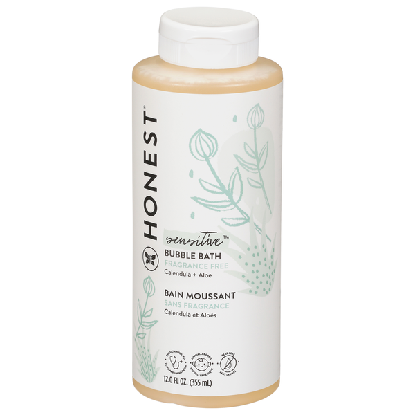 Baby Bath & Body Care The Honest Company Bubble Bath, Fragrance Free, Sensitive hero