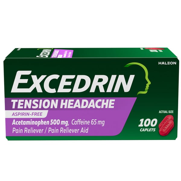 Muscles, Joints & Pain Relief Excedrin Tension Headache Caplets No Aspirin hero