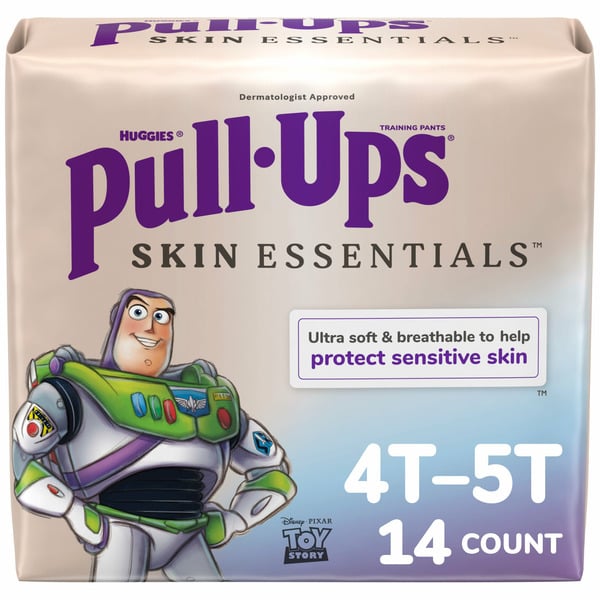 Pull-Ups Boys' Skin Essentials Potty Training Pants, 4T-5T (38-50 lbs), 14 Count hero